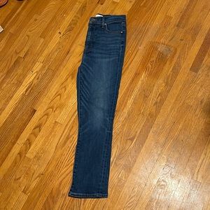 Aritzia Denim Forum Lola High Rise Skinny Crop Jeans